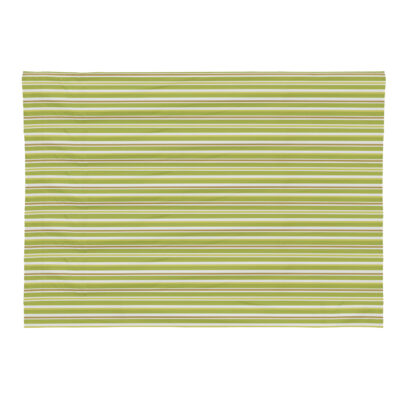 Striped Tablecloth, Green, Cotton